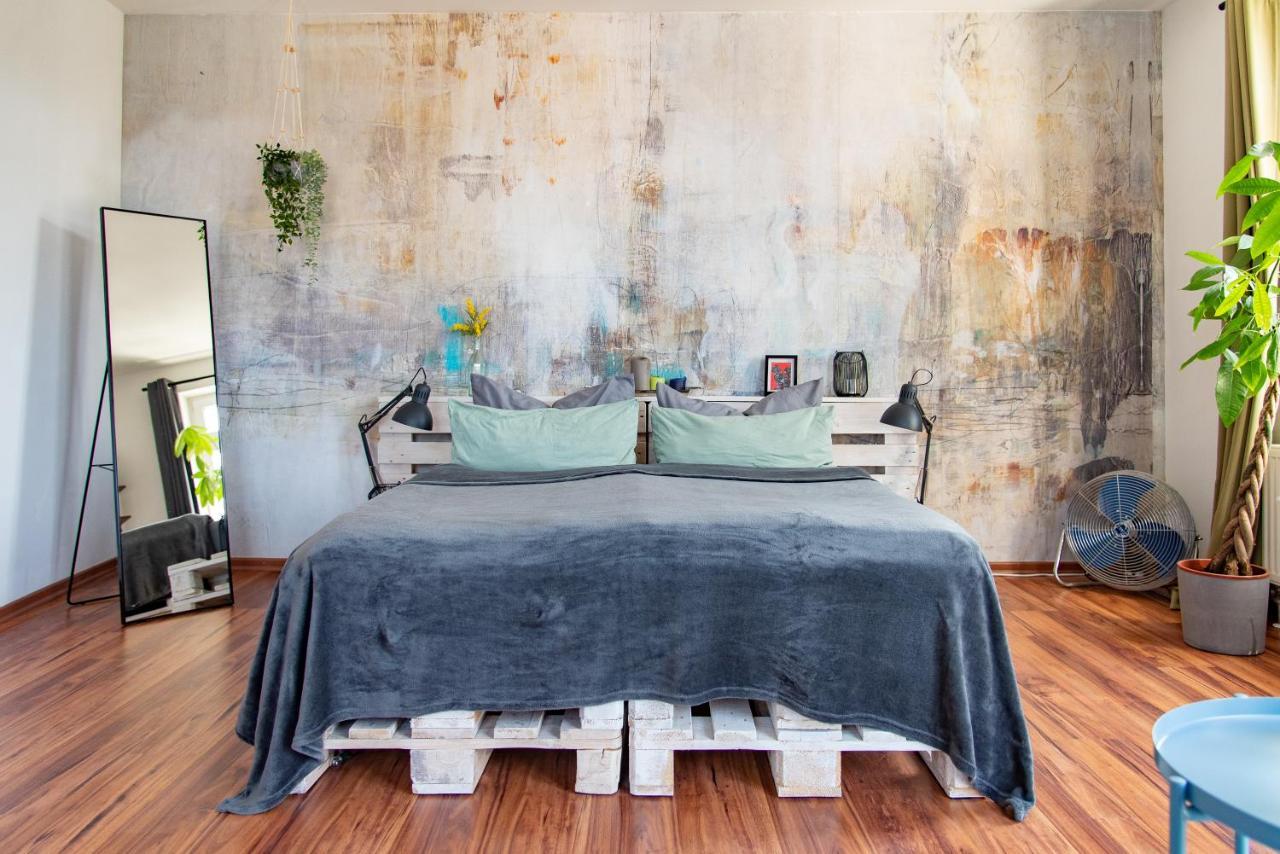 Industriecharme Apartment - Nespresso, Netflix, Wifi, Zentral, Messe 开姆尼茨 外观 照片